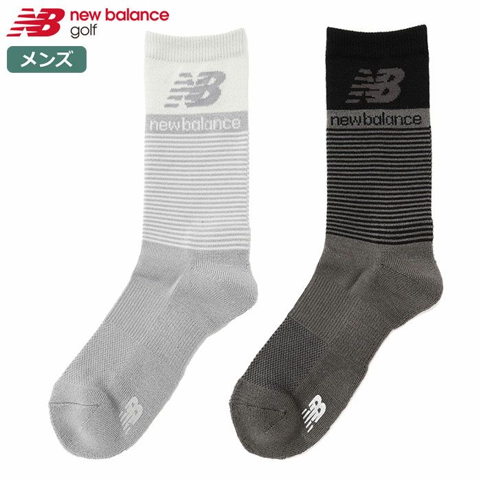 ニューバランス抗菌防臭ロゴボーダーミドルソックス012-3286002メンズnewbalance2023秋冬モデル日本正規品