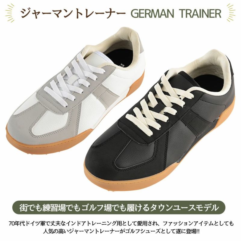 ゴルフシューズメンズOOWLSジャーマントレーナースパイクレスシューズJYPRF23GMSGERMANTRAINER2024年モデル日本正規品