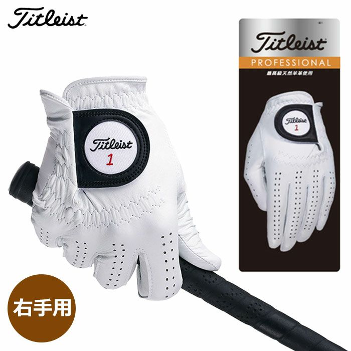 タイトリストプロフェッショナルグローブ天然羊革TG73メンズ右手用ゴルフグローブTitleist2023年モデル日本正規品