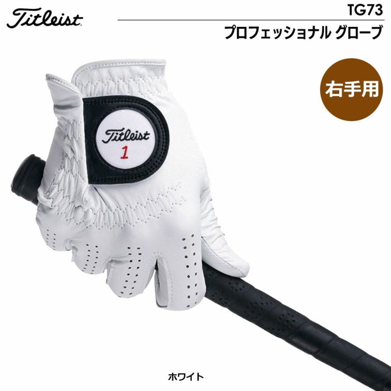 タイトリストプロフェッショナルグローブ天然羊革TG73メンズ右手用ゴルフグローブTitleist2023年モデル日本正規品