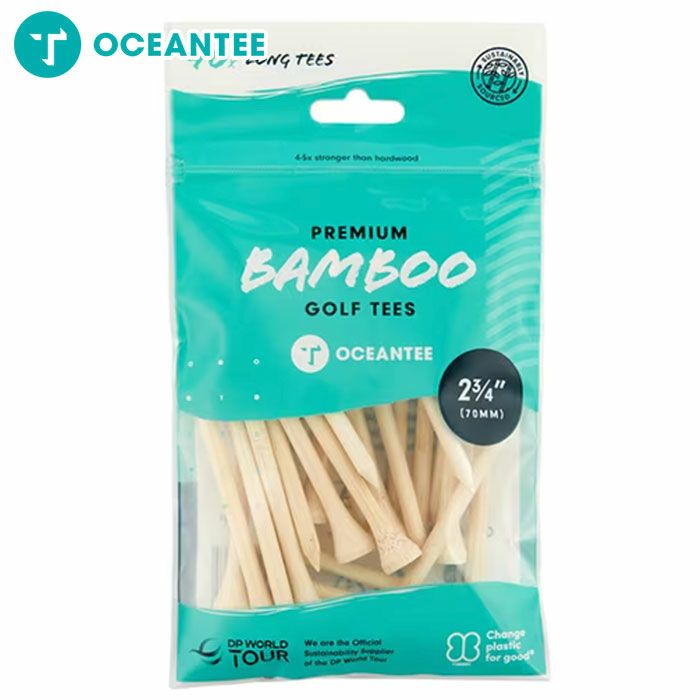 OCEANTEEゴルフティー竹製70mm袋入り40本入T-786ライトゴルフオーシャンティーロングラウンド用品