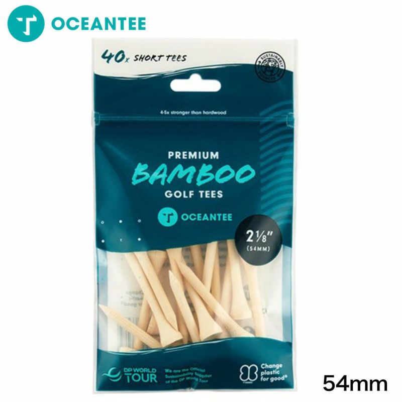 OCEANTEEゴルフティー竹製54mm袋入り40本入T-787ライトゴルフオーシャンティーロングラウンド用品