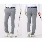 ルコック防風千鳥柄ロングパンツメンズQGMWJD09lecoqsportifGOLF日本正規品2022春夏モデル