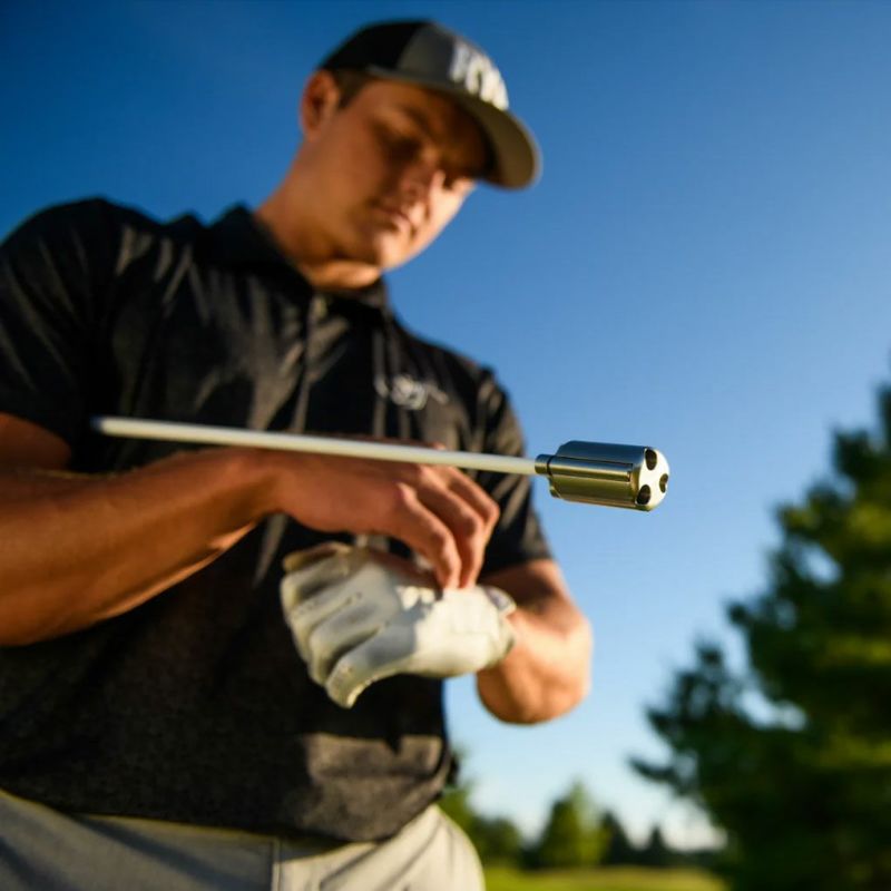 RYPGolfRypstickスイング練習器ホワイトGOLF’SULTIMATESPEEDTRAININGAID45インチヘッドカバー付きUSA直輸入品