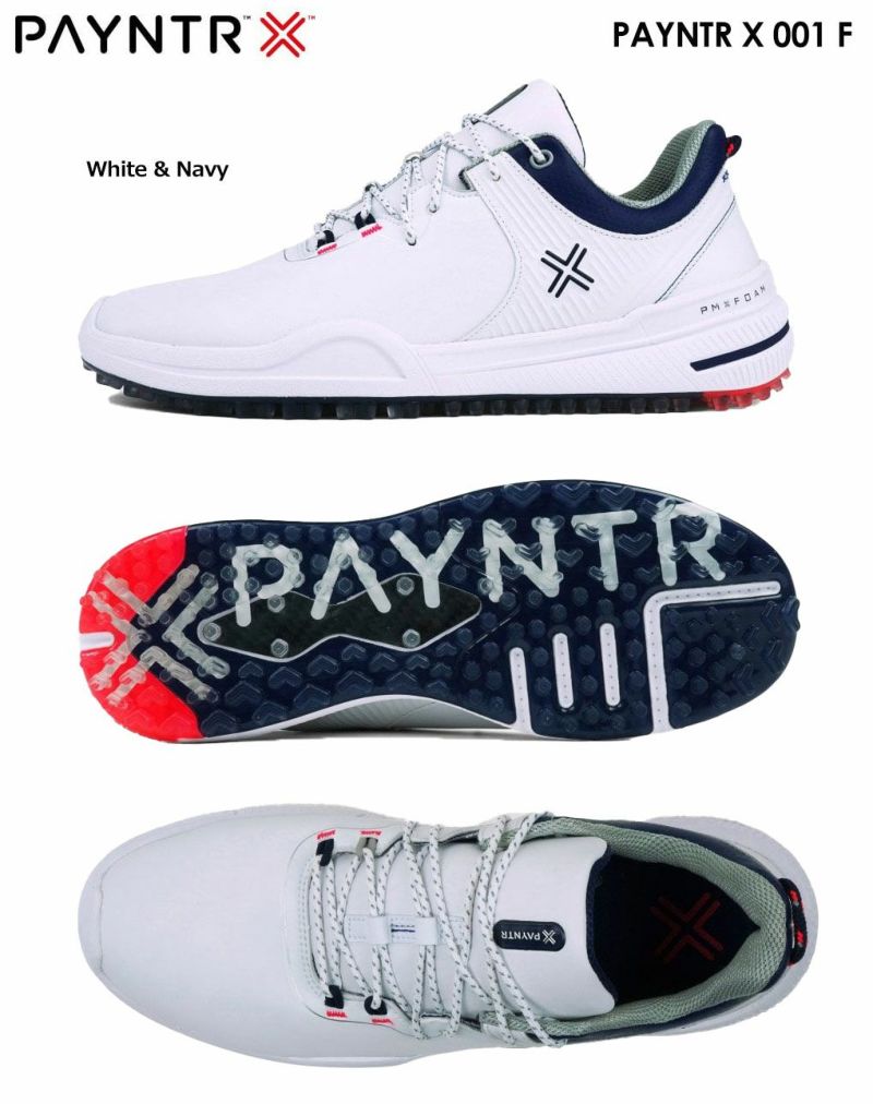 ペインターゴルフスパイクレスゴルフPAYNTRX001FメンズPG40001-101White&NavyゴルフシューズPAYNTRGOLFUSA直輸入品