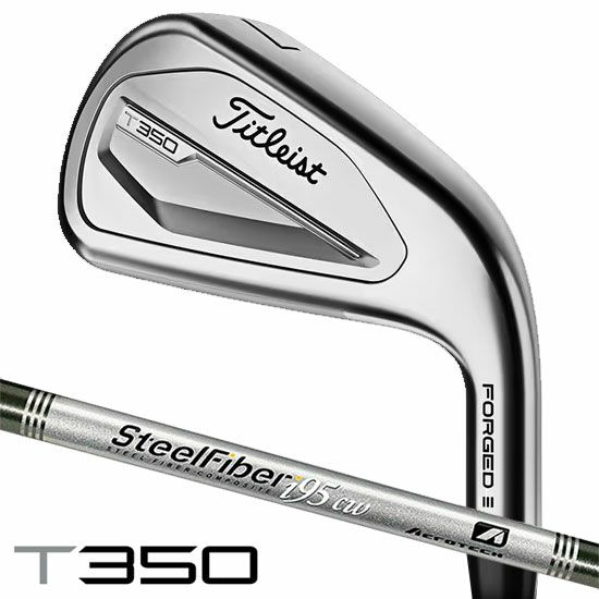 タイトリストT350アイアン6本セット（#5-PW）メンズ右用SteelFiber95cwシャフトUSA直輸入品2023年モデル