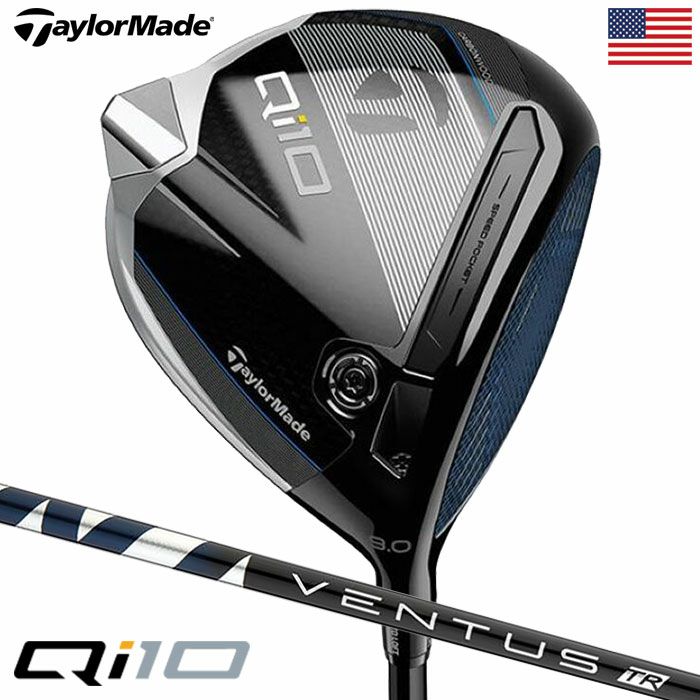 テーラーメイドQi10ドライバーメンズ右用FUJIKURAVENTUSTRBLUEカーボンTaylorMade2024年モデルUSA直輸入品