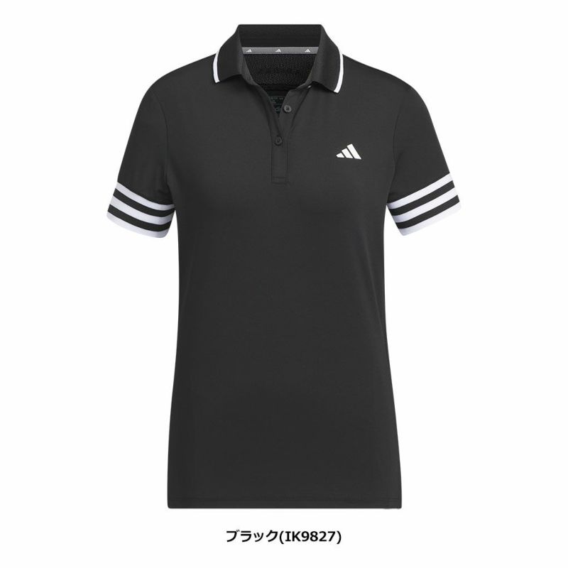 アディダス3ストライプスメッシュベントポロIKK62レディースadidas2024春夏モデル日本正規品