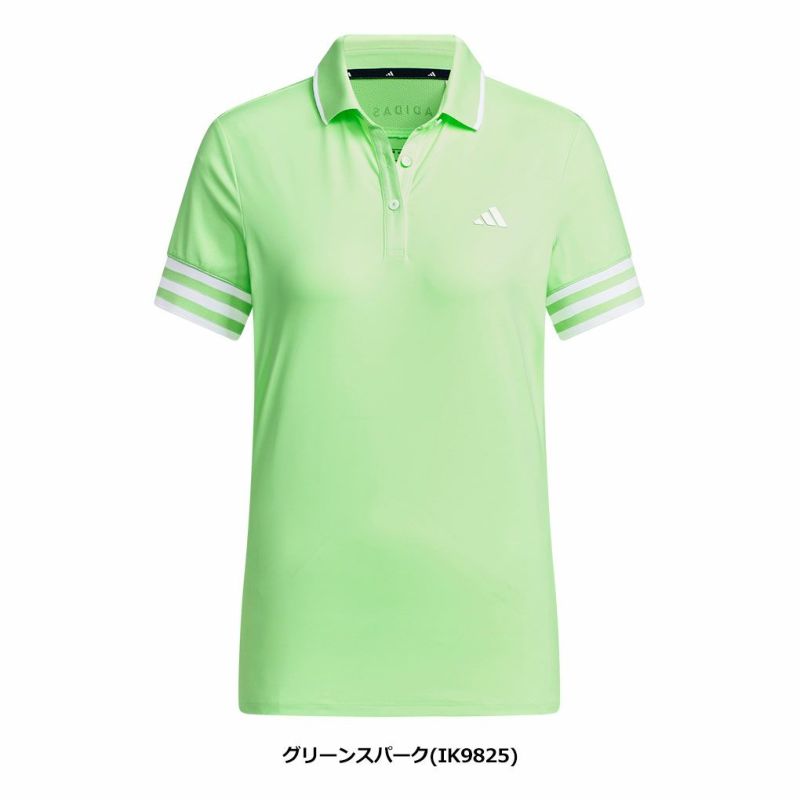 アディダス3ストライプスメッシュベントポロIKK62レディースadidas2024春夏モデル日本正規品