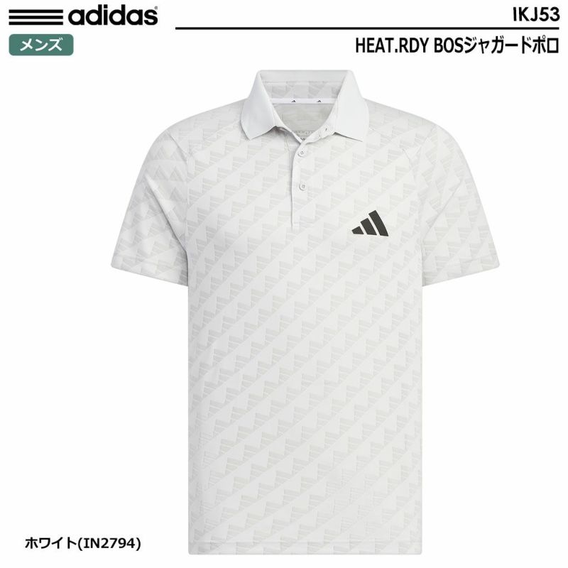 アディダスHEAT.RDYBOSジャガードポロIKJ53メンズadidas2024春夏モデル日本正規品