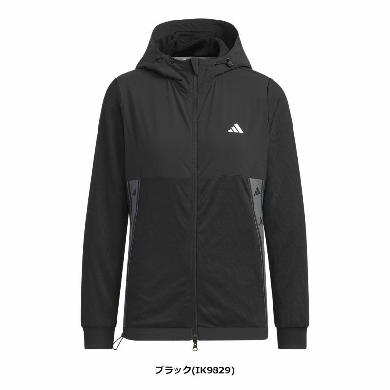 アディダスファブリックミックスストレッチフーディーIKK63レディースadidas2024春夏モデル日本正規品