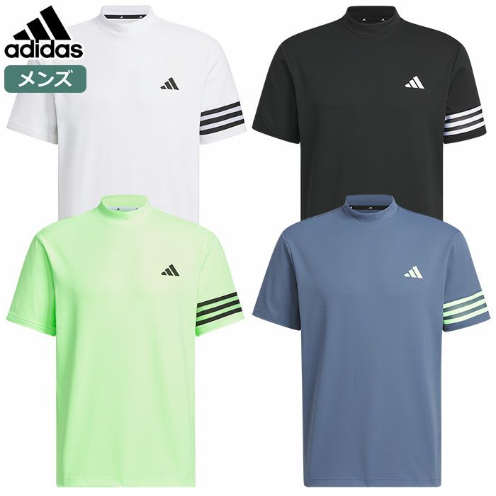 アディダス3ストライプスメッシュベントモックIKK67メンズadidas2024春夏モデル日本正規品