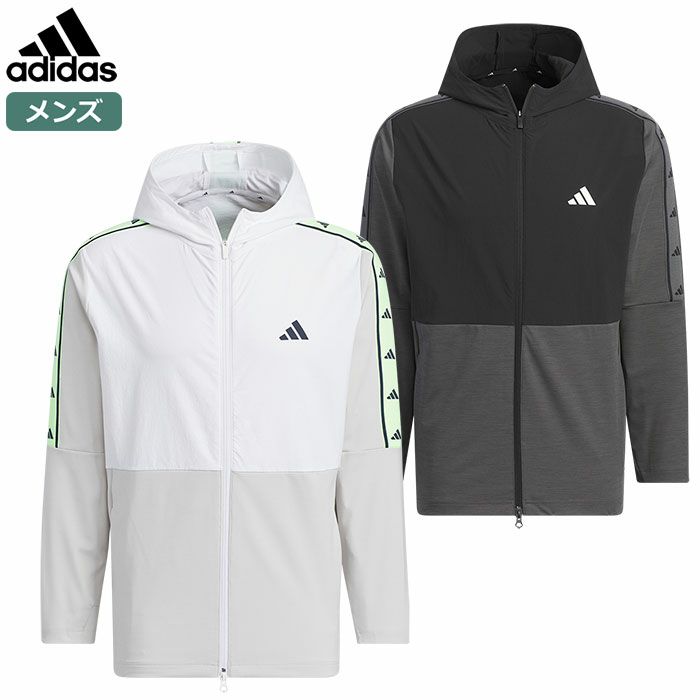 アディダスファブリックミックスストレッチフーディーIKK83メンズadidas2024春夏モデル日本正規品