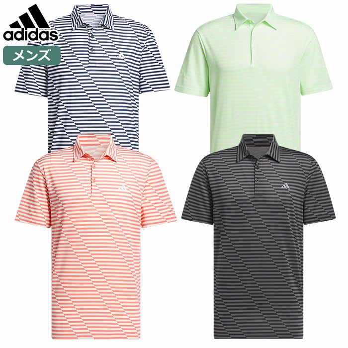 アディダスナローボーダーメッシュポロKOV92メンズadidas2024春夏モデル日本正規品