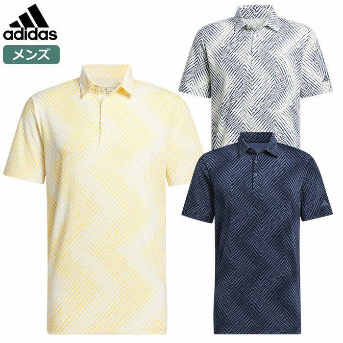 アディダスヘリンボーンライクストレッチドライポロKOW34メンズadidas2024春夏モデル日本正規品