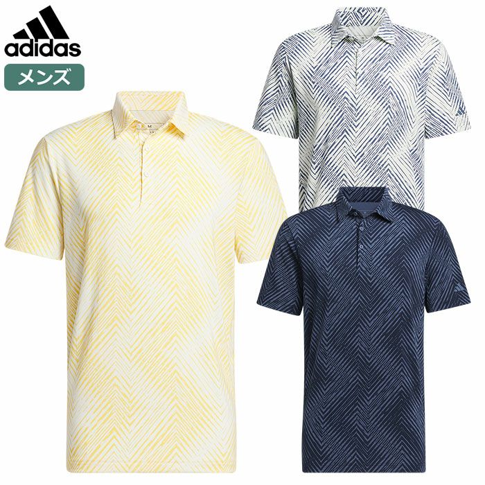 アディダスヘリンボーンライクストレッチドライポロKOW34メンズadidas2024春夏モデル日本正規品