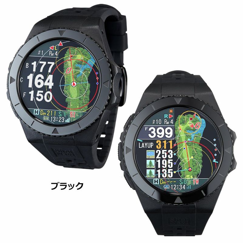 ショットナビEXCEEDS腕時計型GPSナビShotNaviブラック2024年モデル日本正規品