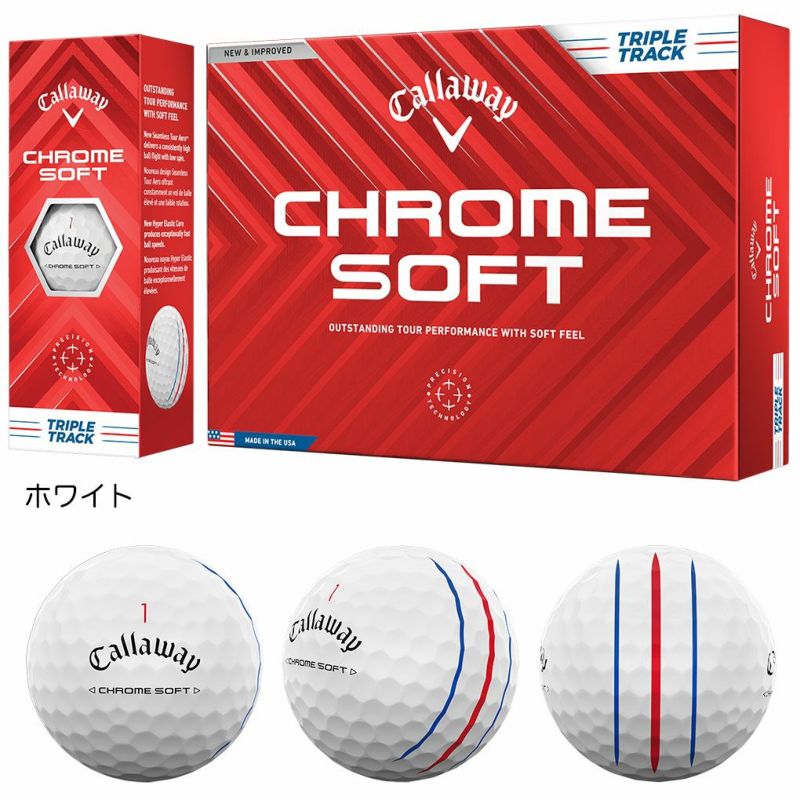 キャロウェイ2024CHROMESOFTCHROMETOURCHROMEゴルフボールメンズ1ダース日本正規品