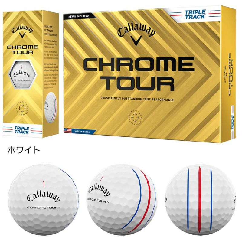 キャロウェイ2024CHROMESOFTCHROMETOURCHROMEゴルフボールメンズ1ダース日本正規品