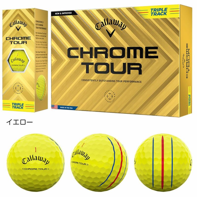 キャロウェイ2024CHROMESOFTCHROMETOURCHROMEゴルフボールメンズ1ダース日本正規品