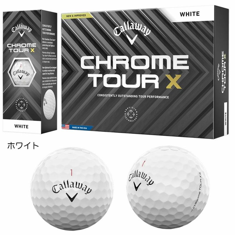 キャロウェイ2024CHROMESOFTCHROMETOURCHROMEゴルフボールメンズ1ダース日本正規品