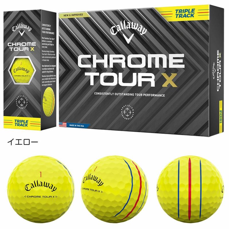 キャロウェイ2024CHROMESOFTCHROMETOURCHROMEゴルフボールメンズ1ダース日本正規品