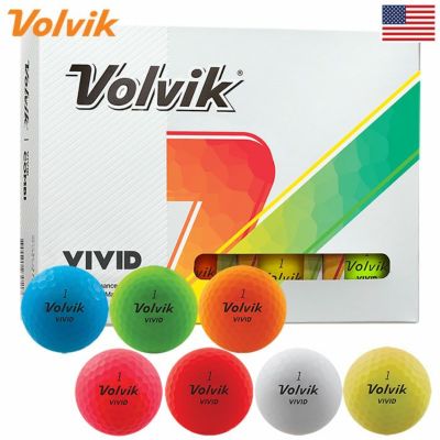 ボルビック Volvik 2024 New vivid マットカラー ボール 1ダース(12球入)