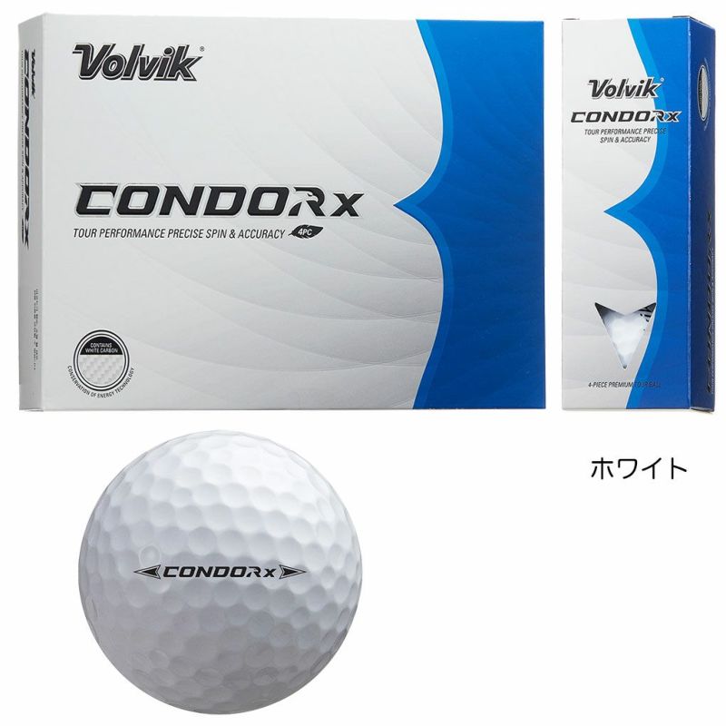 ボルビック Volvik 2024 New Condor Condor X 1ダース(12球入) 2024年モデル USA直輸入品 並行輸入品  USモデル ゴルフ ゴルフボール | ジーパーズ公式オンラインショップ（JYPER'S）