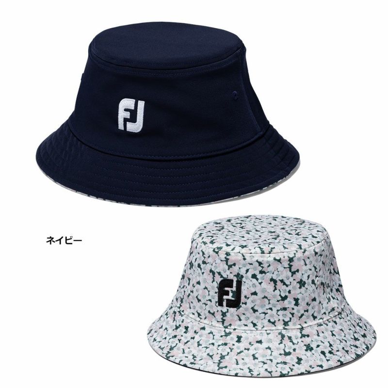 フットジョイ撥水フラワープリントリバーシブルバケットハットFH24WRBゴルフキャップ帽子FOOTJOY2024春夏モデル日本正規品