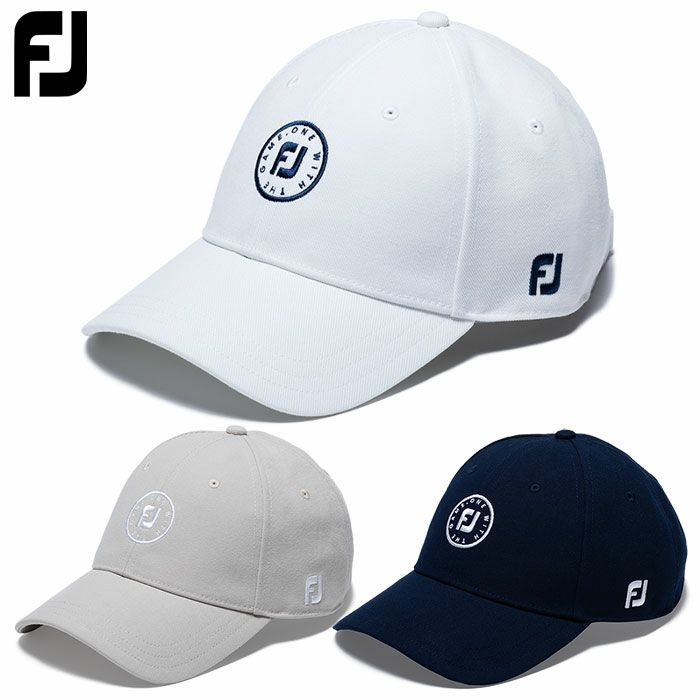 フットジョイユニセックスサークルロゴキャップFH24ALCゴルフキャップ帽子FOOTJOY2024春夏モデル日本正規品