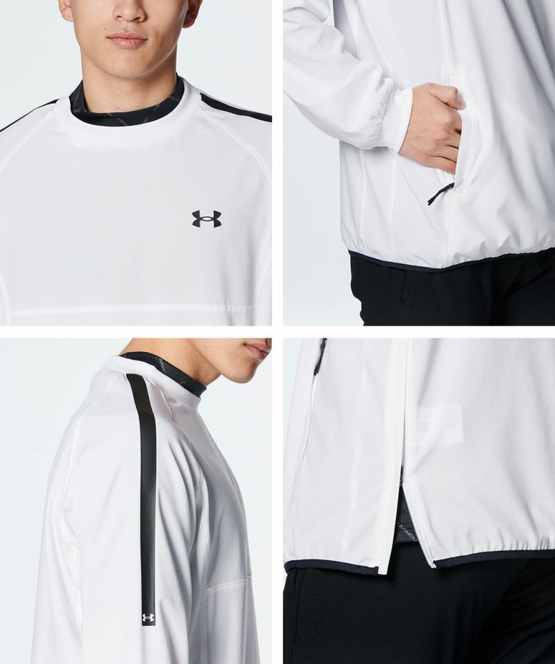 アンダーアーマーUAストレッチウーブンプルオーバージャケット1384841メンズUNDERARMOUR2024春夏モデル日本正規品