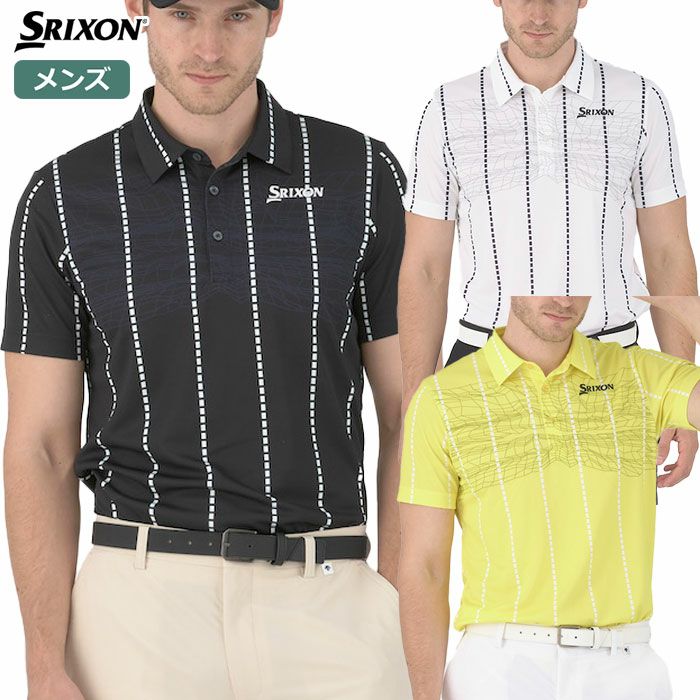 スリクソンパネルストライププリントシャツRGMXJA15メンズSRIXON2024春夏モデル日本正規品