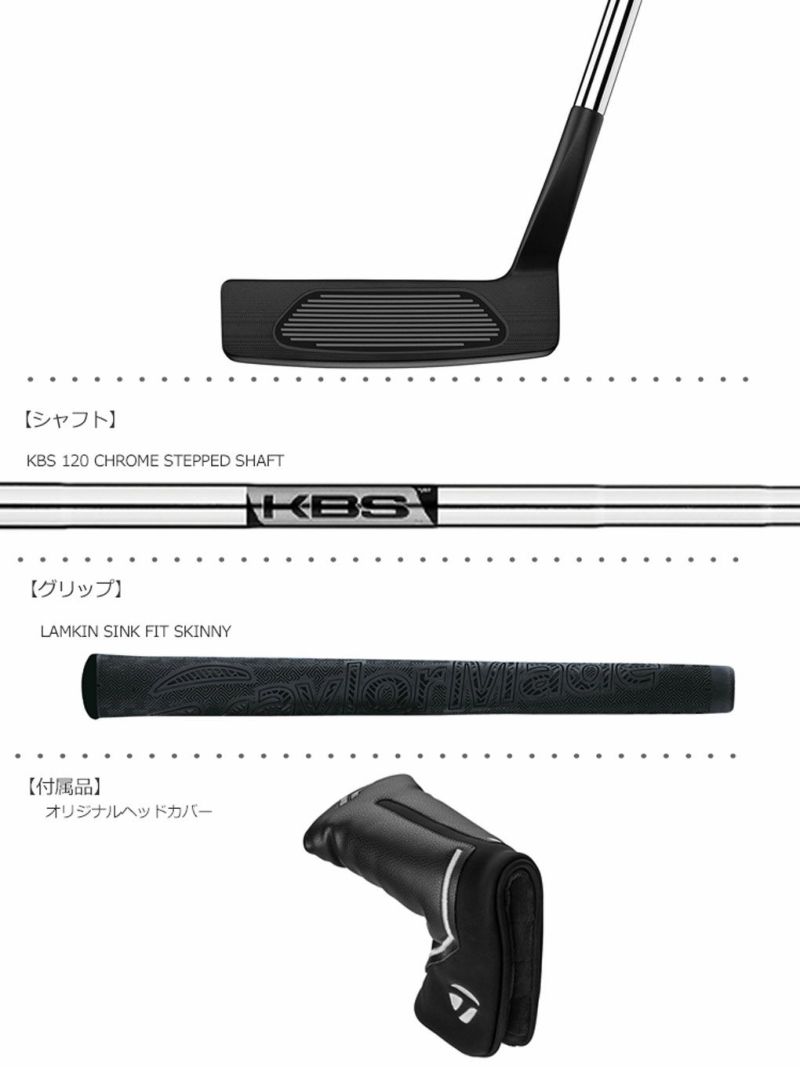 テーラーメイド 2024 TP Black Balboa LongCurve パター 右用 TP