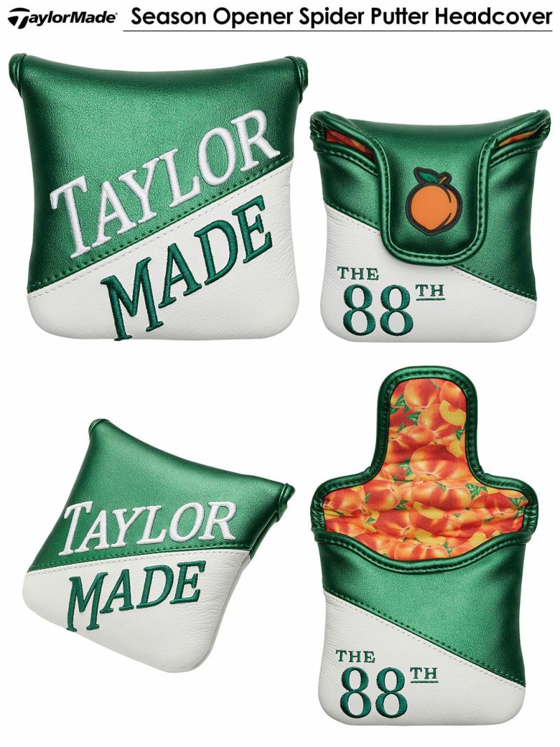 テーラーメイドSeasonOpenerSpiderPutterHeadcoverパターカバーブレードヘッドカバーTaylorMade2024年モデルUSA直輸入品