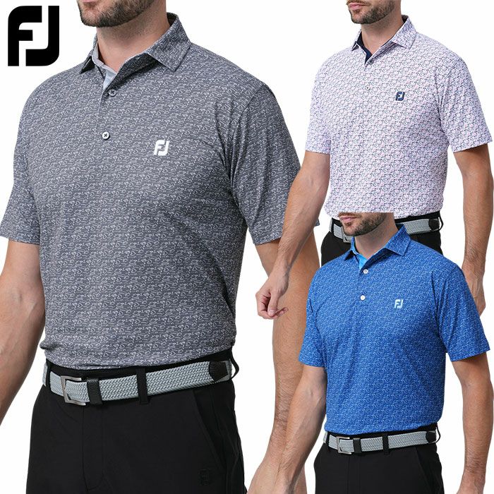 フットジョイゴルフコースプリント半袖シャツメンズFJ-S24-S16FOOTJOY2024春夏モデル日本正規品