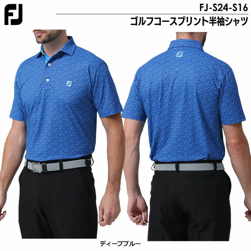 フットジョイゴルフコースプリント半袖シャツメンズFJ-S24-S16FOOTJOY2024春夏モデル日本正規品