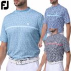 フットジョイフラワープリント半袖モックネックシャツメンズFJ-S24-S25FOOTJOY2024春夏モデル日本正規品