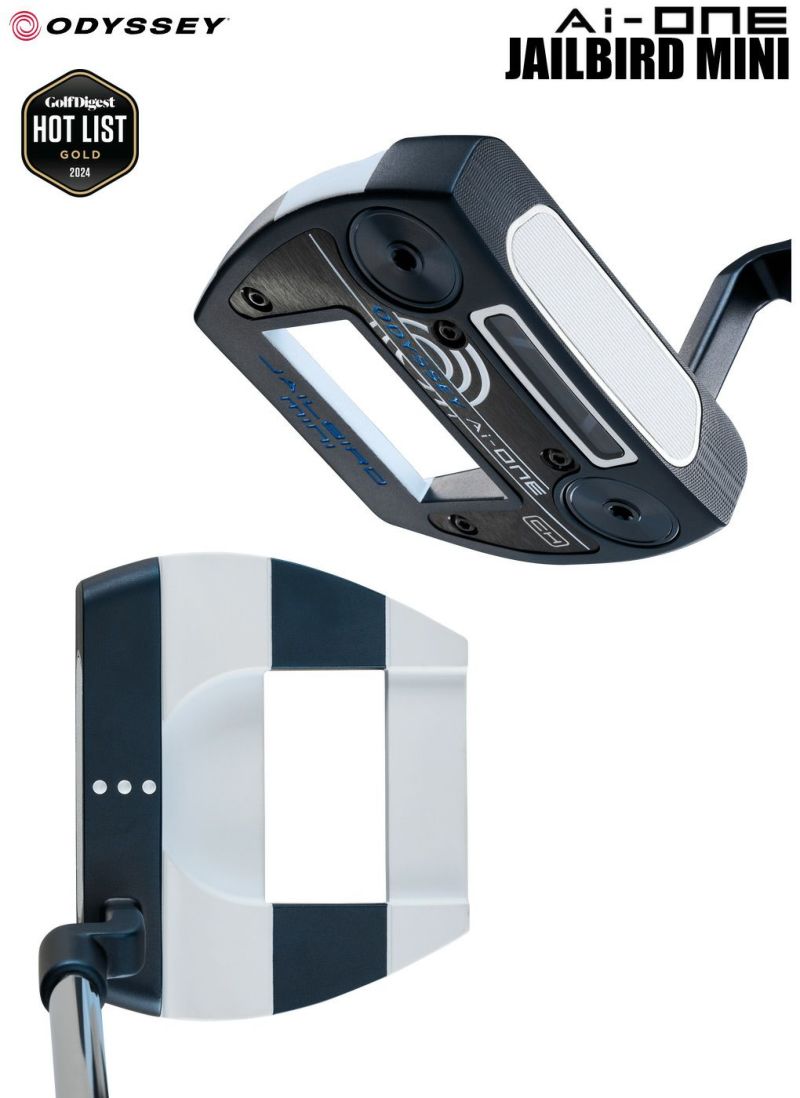 オデッセイ Ai-ONE ジェイルバードミニ パター クランクネック 2024 ODYSSEY JAILBIRD MINI CH PUTTER 右用  33インチ 34インチ 35インチ USA直輸入品 USモデル 日本未発売 ゴルフクラブ 2024年モデル |  ジーパーズ公式オンラインショップ（JYPER'S）