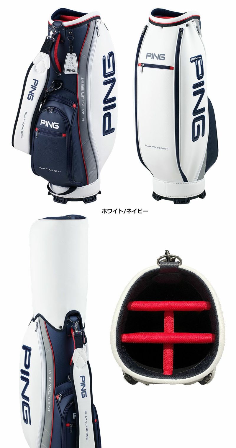 未使用ピン 2024 CB-P2402 ピオリア キャディバッグ メンズ ピン 2024 CB-P2402 ピオリア キャディバッグ 男性用 | つるや