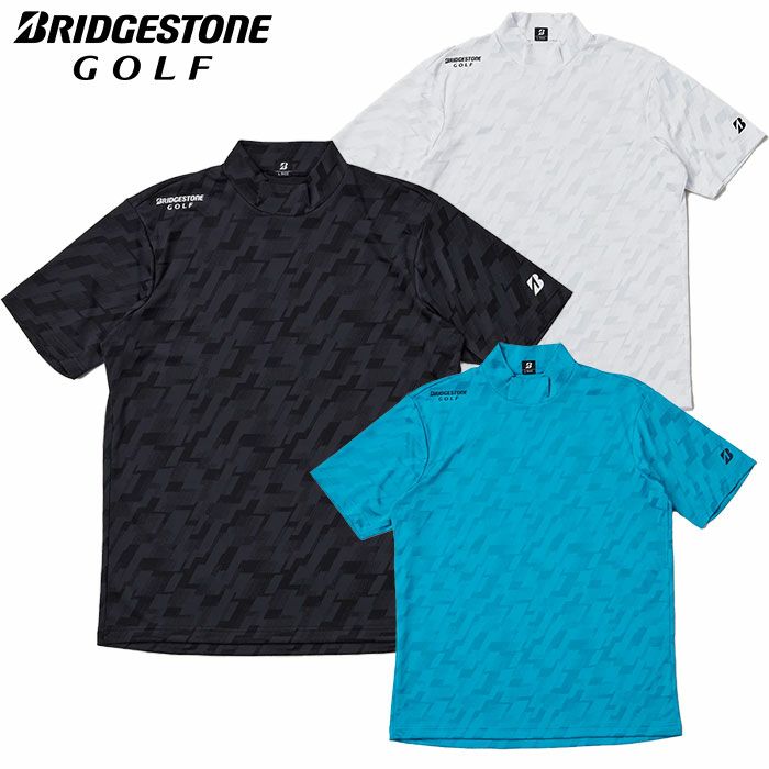 ブリヂストンゴルフ半袖モックネックシャツAGM05Aメンズ2024春夏モデルBRIDGESTONEGOLF日本正規品