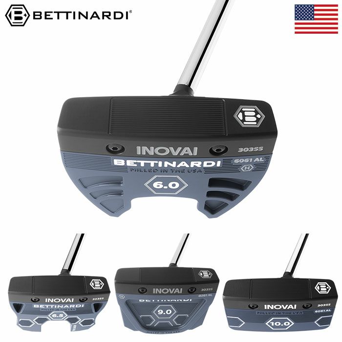 ベティナルディ 2024 INOVAI CENTER 6.0/6.5/9.0/10.0 パター メンズ 右用 ラムキン SINKTM FIT  スタンダードブラック BETTINARDI USA直輸入品 | ジーパーズ公式オンラインショップ（JYPER'S）