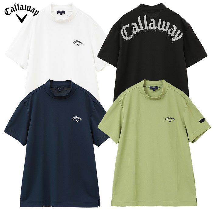 キャロウェイ裏クールアイレットカノコモックネックシャツC24134126メンズCallaway2024春夏モデル日本正規品