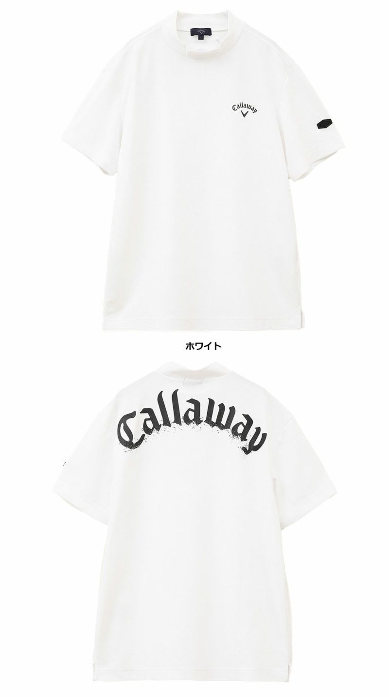 キャロウェイ裏クールアイレットカノコモックネックシャツC24134126メンズCallaway2024春夏モデル日本正規品