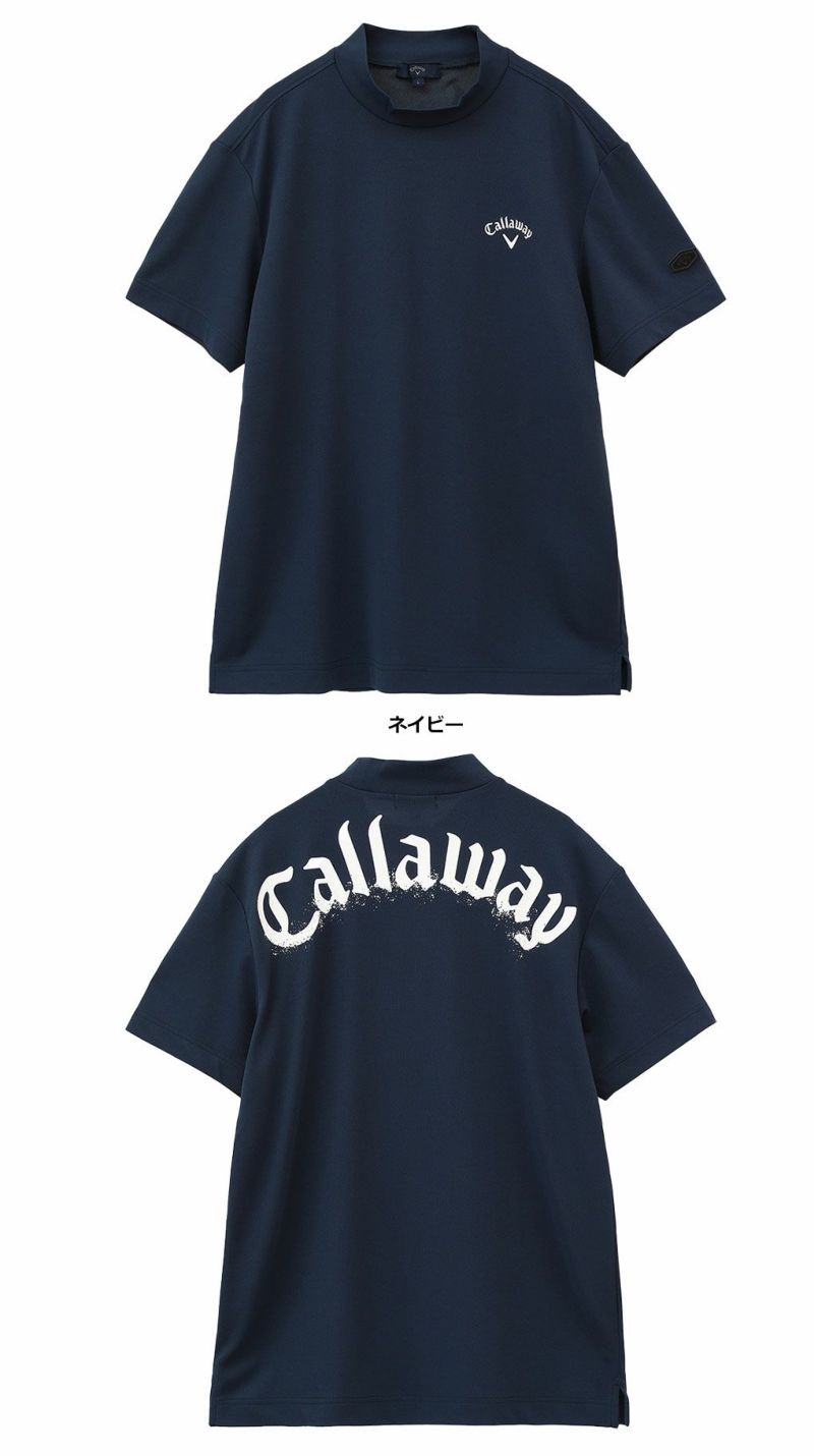 キャロウェイ裏クールアイレットカノコモックネックシャツC24134126メンズCallaway2024春夏モデル日本正規品