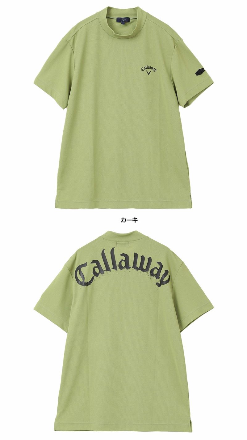 キャロウェイ裏クールアイレットカノコモックネックシャツC24134126メンズCallaway2024春夏モデル日本正規品