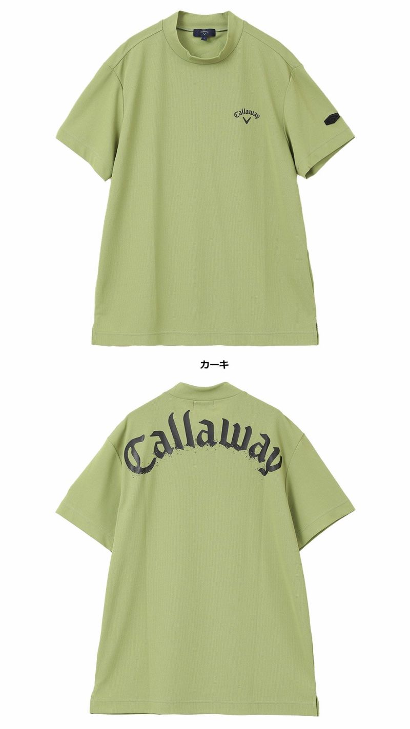 キャロウェイ裏クールアイレットカノコモックネックシャツC24134126メンズCallaway2024春夏モデル日本正規品