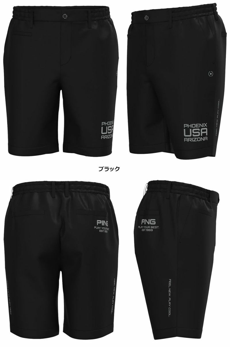 ピン冷感ストレッチショートパンツ621-4132207メンズPING2024春夏モデル日本正規品