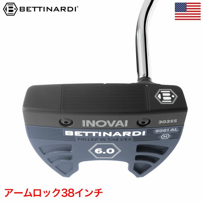 ベティナルディ 2024 INOVAI 6.0 COUNTERBALANCE パター アームロック 38インチ メンズ 右用 ARMLOCK GRIP  BETTINARDI USA直輸入品 | ジーパーズ公式オンラインショップ（JYPER'S）