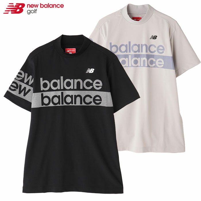 ニューバランス接触冷感半袖モックネックプルオーバーメンズ012-4166004newbalance日本正規品2023秋冬モデル