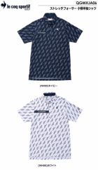 ルコックストレッチフォーサー小柄半袖シャツQGMXJA06メンズlecoqsportifGOLF2024春夏モデル日本正規品